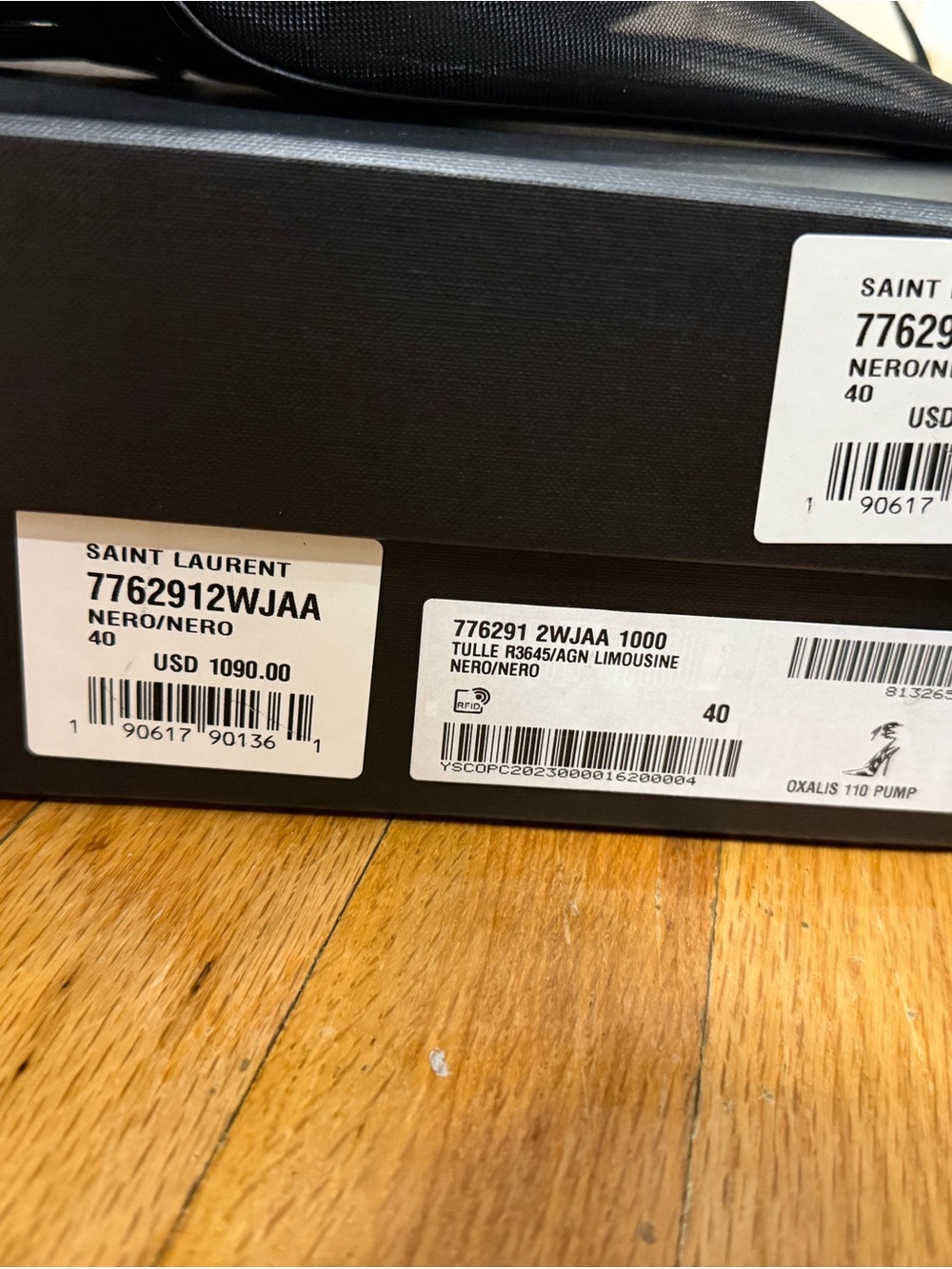 NWT Saint Laurent Oxalis 110 Mesh & Leather Pump - Picture 9 of 9